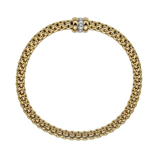 Gelbgold, Armschmuck, FOPE Solo Flex'it Armband, Ref: 62106BX_BB_G_GBG_0XS