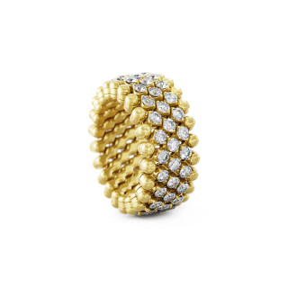 Gelbgold, Ringe, Serafino Consoli Brevetto Multi-Size Ring, Ref: RMS 5M2 YG WD