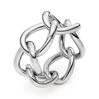 Weißgold, Armschmuck, IsabelleFa Armband "Grace 39", Ref: 60039/21BKL-WG