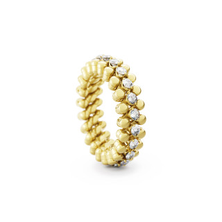 Gelbgold, Ringe, Serafino Consoli Brevetto Multi-Size Ring, Ref: RMS 3M2 YG WD