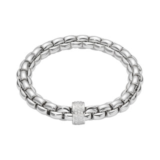Weißgold, Armschmuck, FOPE Eka Flex'it Armband mit Diamantpavé, Ref: 60411BX_PB_B_XBX_00L