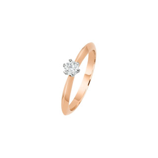 Roségold, Ringe, Juwelier Jasper Schmuck Solitär-Brillantring, Ref: 001.129980