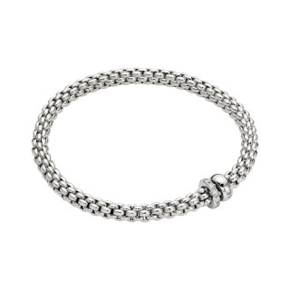 Weißgold, Armschmuck, FOPE Eka Flex'it Armband mit Diamantpavé, Ref: 62406BX_PB_B_BBX_0XL