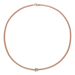 Weißgold, Halsschmuck, FOPE Prima Flex'it Collier, Ref: 74408CX_BB_R_RBR_043
