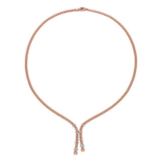Roségold, Halsschmuck, FOPE Prima Flex'it Collier, Ref: 74608CX_BB_R_XBX_043
