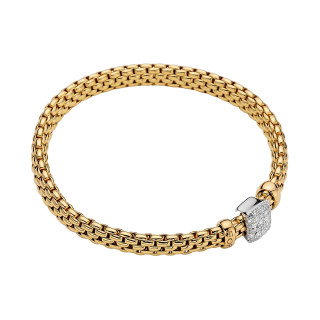 Weißgold, Armschmuck, FOPE Eka Flex'it Armband mit Diamantpavé, Ref: 56102BX_PB_G_XBX_0XL