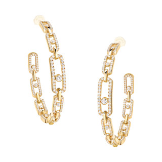 Gelbgold, Ohrringe, Messika Move Link Creolen, Ref: 12362-YG