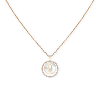 Roségold, Halsschmuck, Messika Lucky Move KM Perlmutt Halskette, Ref: 11650-PG