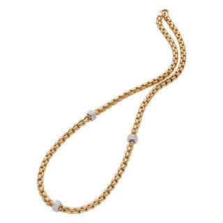 Weißgold, Halsschmuck, FOPE Eka Collier, Ref: 70605C3_PB_G_XBX_060