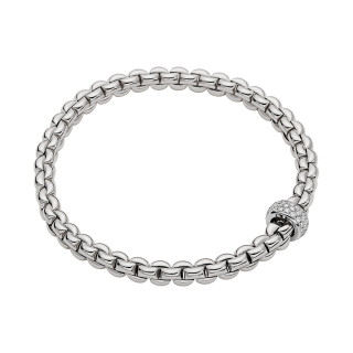 Weißgold, Armschmuck, FOPE Eka Flex'it Armband mit Diamantpavé, Ref: 72110BX_PB_B_XBX_0XL