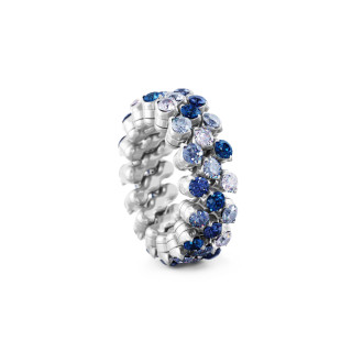 Weißgold, Ringe, Serafino Consoli Brevetto Multi-Size Ring, Ref: RMS 3F7 WG BS MIX