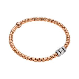Weißgold, Armschmuck, FOPE Eka Flex'it Armband mit Diamantpavé, Ref: 73101B3_PB_R_BBB_00L