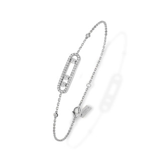 Weißgold, Armschmuck, Messika Move Classique Baby Pavé Armband, Ref: 04325-WG