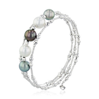 Weißgold, Armschmuck, Hesse Perl-Armband, Ref: 104.0496