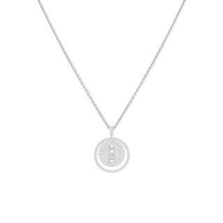 Weißgold, Halsschmuck, Messika Lucky Move MM Pavé Collier, Ref: 07395-WG