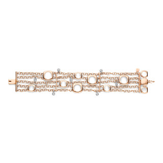 Roségold, Armschmuck, Bigli Elements Armband, Ref: 20A38R_17,5