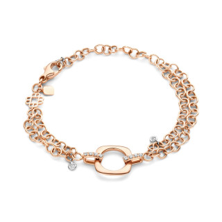 Roségold, Armschmuck, Bigli Elements Armband, Ref: 20A35R_19,5