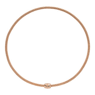 Roségold, Halsschmuck, FOPE Prima Flex'it Halskette, Ref: 07F08CX_BB_R_XRX_043