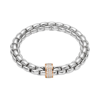 Weißgold, Armschmuck, FOPE Eka Flex'it Armband mit Diamantpavé, Ref: 60411BX_PB_B_XRX_00S