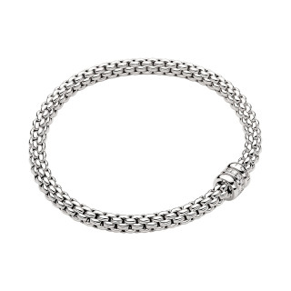Weißgold, Armschmuck, FOPE Solo Flex'it Armband, Ref: 62106BX_BB_B_BBB_00M
