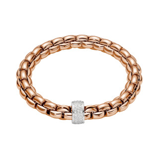 Weißgold, Armschmuck, FOPE Eka Flex'it Armband mit Diamantpavé, Ref: 60411BX_PB_R_XBX_00L