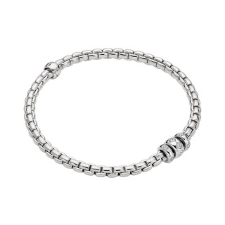 Weißgold, Armschmuck, FOPE Eka Flex'it Armband mit Diamantpavé, Ref: 73101B3_PB_B_BBB_0XL