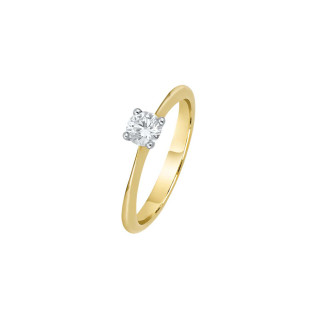 Gelbgold, Ringe, Juwelier Jasper Schmuck Solitär-Brillantring, Ref: 001.131713