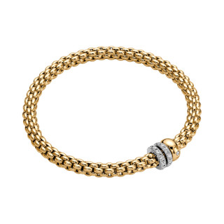 Weißgold, Armschmuck, FOPE Eka Flex'it Armband mit Diamantpavé, Ref: 62506BX_PB_G_BBG_00M
