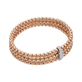 Weißgold, Armschmuck, FOPE Eka Flex'it Armband mit Diamantpavé, Ref: 75601BX_BB_R_XBX_0XL