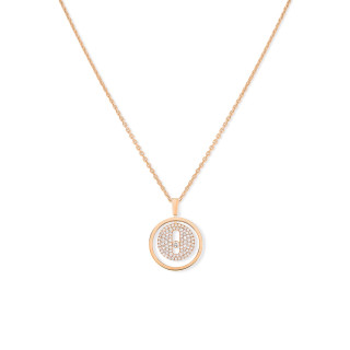 Roségold, Halsschmuck, Messika Lucky Move PM Pavé Collier, Ref: 07397-PG