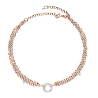 Roségold, Halsschmuck, Bigli Elements Anhänger mit Kette, Ref: 23C01RWdia_46