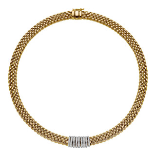Gelbgold, Halsschmuck, FOPE Panorama Collier, Ref: 58812CX_PB_G_XBX_042