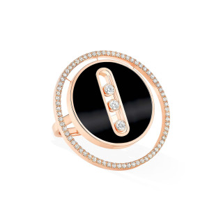 Roségold, Ringe, Messika Lucky Move Ring GM Onyx, Ref: 12323-PG