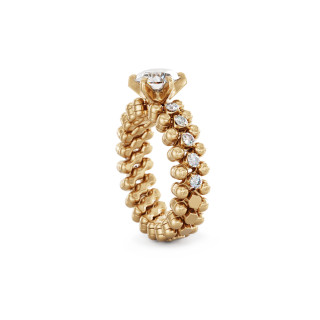 Roségold, Ringe, Serafino Consoli Brevetto Solitaire Multi-Size Ring, Ref: RMS SL WD 075 3HM2 RG WD