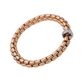 Weißgold, Armschmuck, FOPE Eka Flex'it Armband mit Diamantpavé, Ref: 60711BX_PB_R_XBX_00M