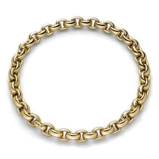 Gelbgold, Halsschmuck, IsabelleFa Collier "ChaCha 14", Ref: 04114/45BKL-GG