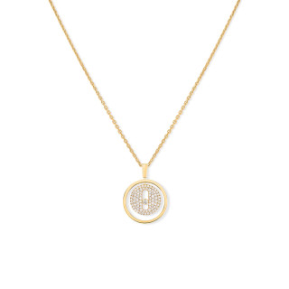 Gelbgold, Halsschmuck, Messika Lucky Move PM Pavé Collier, Ref: 07397-YG