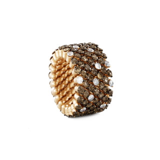 Gold farbig veredelt, Ringe, Serafino Consoli Brevetto Multi-Size Ring, Ref: RMS 7F2 RBG BRD WD SPOT