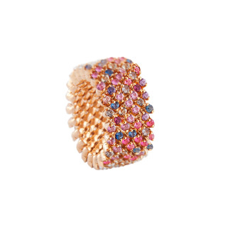 Roségold, Ringe, Serafino Consoli Brevetto Multi-Size Ring, Ref: RMS 7F2 RG VS MIX