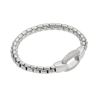 Weißgold, Armschmuck, FOPE Eka Flex'it Armband mit Diamantpavé, Ref: 70305BX_PB_B_XBX_0XL