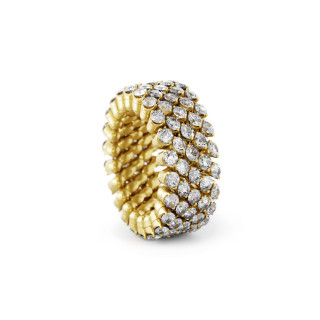 Gelbgold, Ringe, Serafino Consoli Brevetto Multi-Size Ring, Ref: RMS 5F2 YG WD