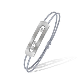 Titan, Armschmuck, Messika Move Titanium Naturel Armband mit Schnur, Ref: 10096-TN