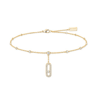 Gelbgold, Armschmuck, Messika Move Uno Fußkettchen, Ref: 06592-YG