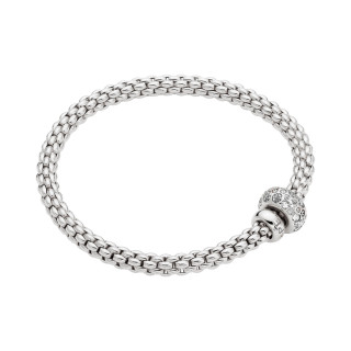Weißgold, Armschmuck, FOPE Solo Flex'it Armband, Ref: 61206BX_PB_B_BBX_0XS