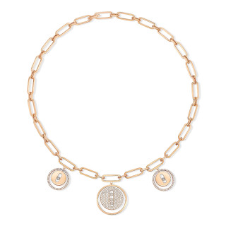Roségold, Halsschmuck, Messika Lucky Move Charms Choker Kette, Ref: 11972-PG