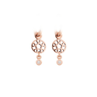 Roségold, Ohrringe, Bron Toujours Ajour Ohrschmuck, Ref: 8OR4840BR