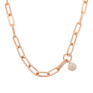 Roségold, Halsschmuck, Bron Stardust Halskette mit Anhänger , Ref: 8CR443045BR