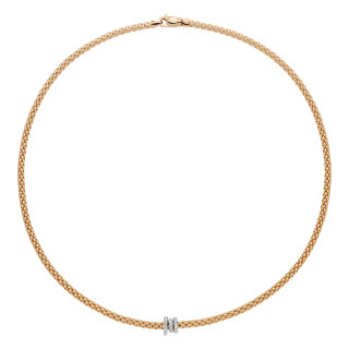 Gelbgold, Halsschmuck, FOPE Prima Flex'it Collier, Ref: 74408CX_PB_G_BBB_043