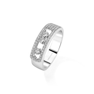 Weißgold, Ringe, Messika Move Noa Pavé Ring, Ref: 06129-WG