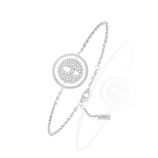 Weißgold, Armschmuck, Messika Lucky Move Pavé PM Armband, Ref: 07541-WG